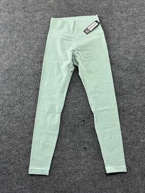 New Savvi SSKIN Leggings Womens Small Green High Waist Ankle Yoga Gym Pants